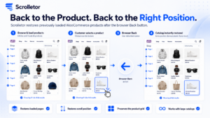 WooCommerce catalog restoration after browser Back button