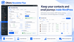 Self-hosted WordPress newsletter contacts with SMTP, import export and email diagnostics
