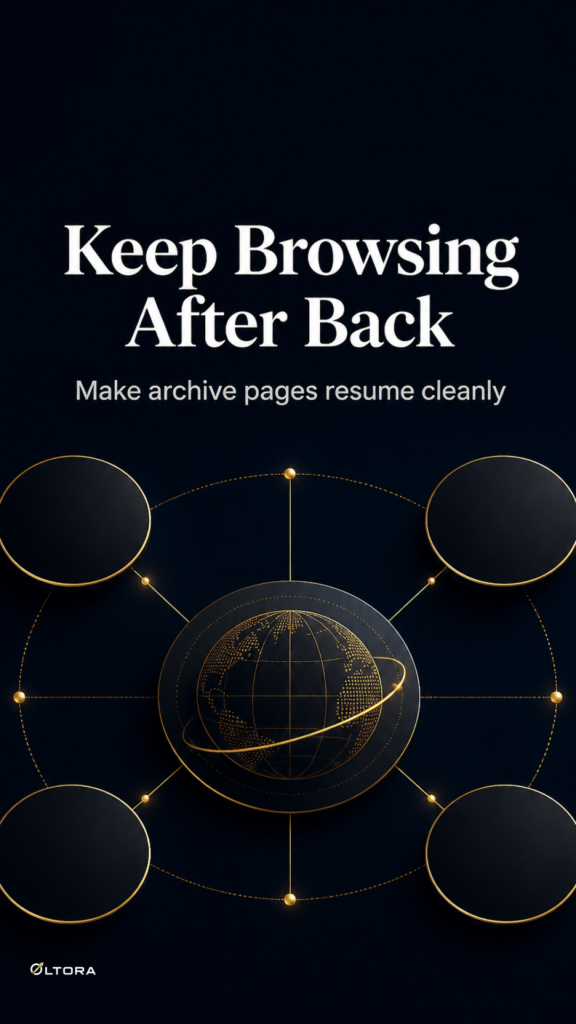 Back button recovery for WooCommerce product browsing