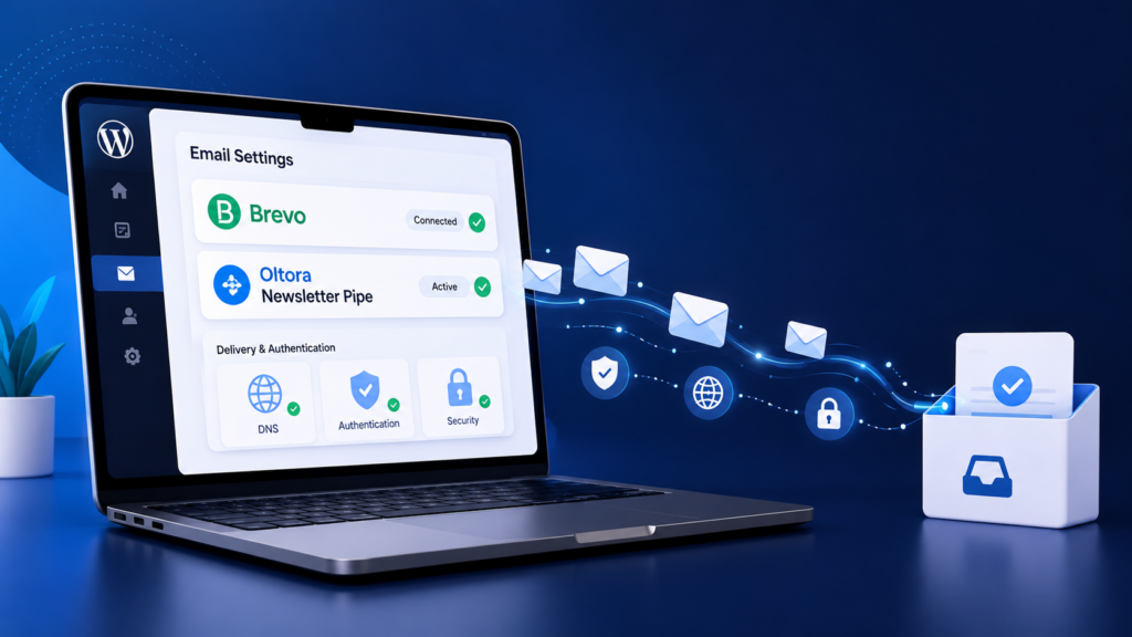 Brevo setup guide for Oltora Newsletter Pipe on WordPress