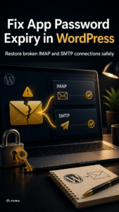 Fix App Password Expiry in WordPress – Restore broken IMAP and SMTP connections safely data review graphic