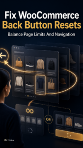 Fix WooCommerce Back Button Resets – Balance Page Limits And Navigation comparison graphic
