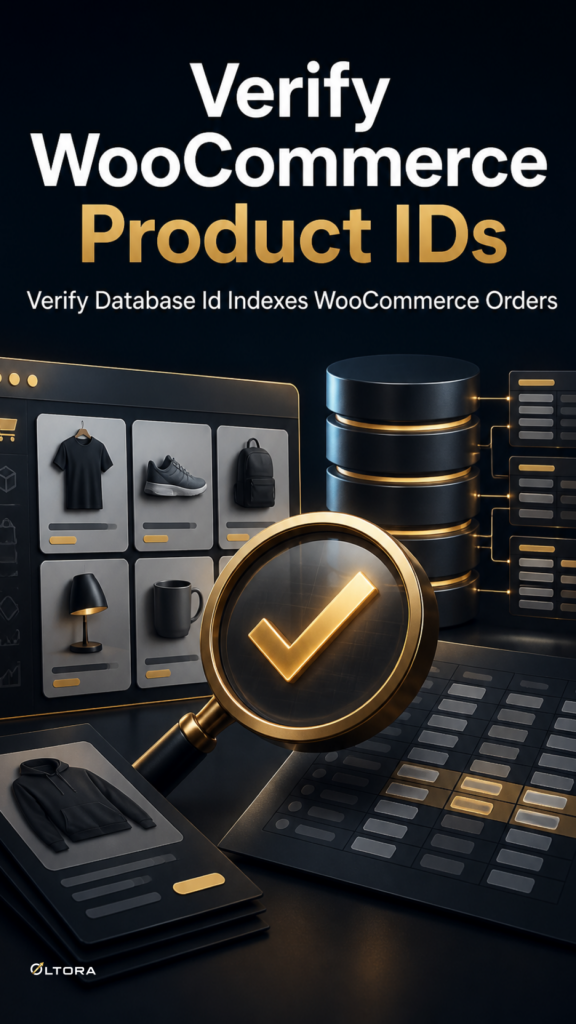 Verify WooCommerce Product IDs – Verify Database Id Indexes WooCommerce Orders checklist graphic