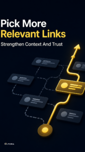 Pick More Relevant Links – Strengthen Context And Trust decision diagram