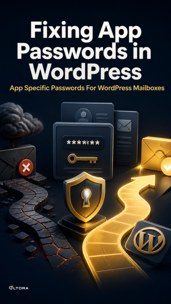 Fixing App Passwords in WordPress – App Specific Passwords For WordPress Mailboxes decision diagram