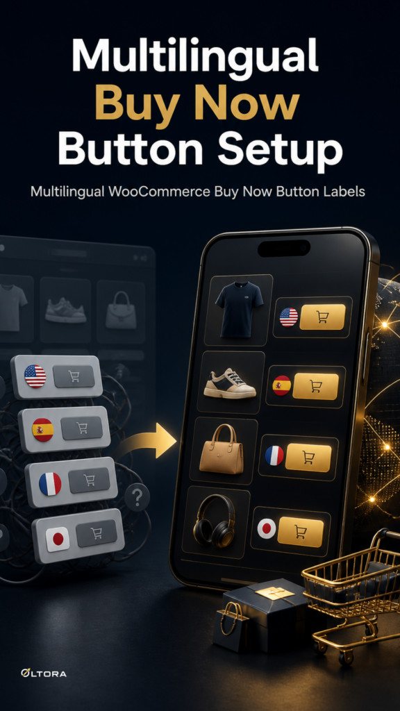 Multilingual Buy Now Button Setup – Multilingual WooCommerce Buy Now Button Labels decision diagram