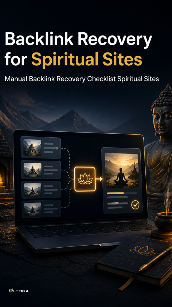 Backlink Recovery for Spiritual Sites – Manual Backlink Recovery Checklist Spiritual Sites checklist graphic