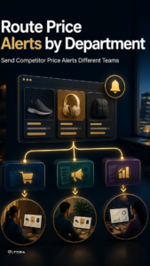 Route Price Alerts by Department – Send Competitor Price Alerts Different Teams workflow graphic