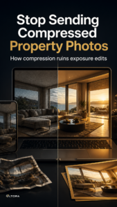 Stop Sending Compressed Property Photos – How compression ruins exposure edits decision diagram
