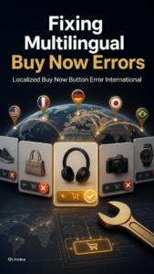 Fixing Multilingual Buy Now Errors – Localized Buy Now Button Error International data review graphic